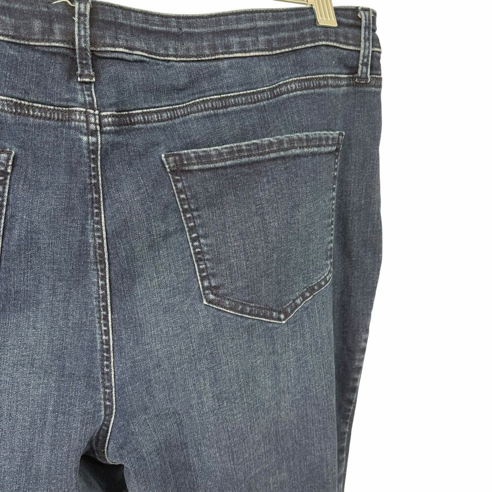 NYDJ Dark Wash Sheri SLim Lift & Tuck Tech Denim Jeans Sz 14 - Picture 5 of 9